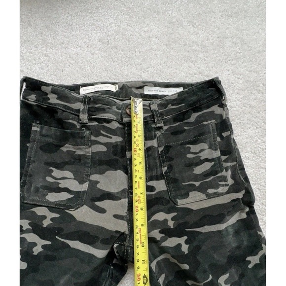 Pilcro Anthropologie Corduroy Camouflage High Rise Skinny Pants 28 - Picture 8 of 10